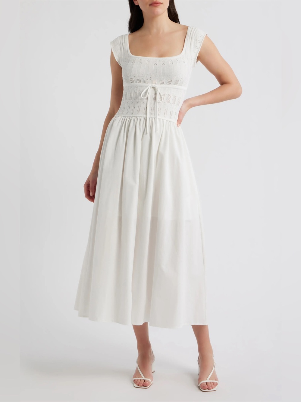 NWOT Blu Pepper Cap Sleeve Midi Dress